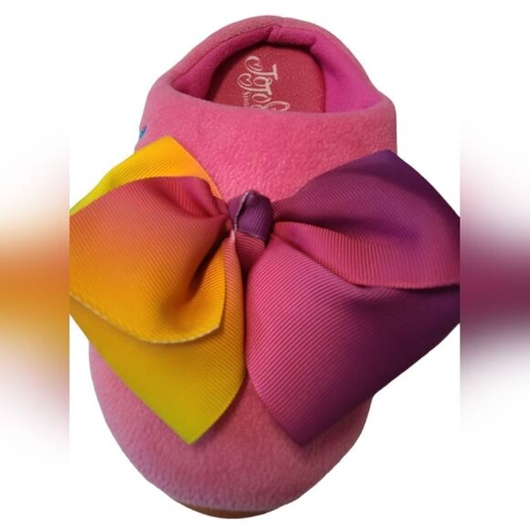 JOJO SIWA Cozy Slippers With Bows sz 2-3 - Picture 4 of 13